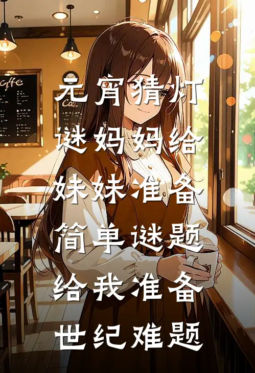 元宵猜灯谜妈妈给妹妹准备简单谜题，给我准备世纪难题