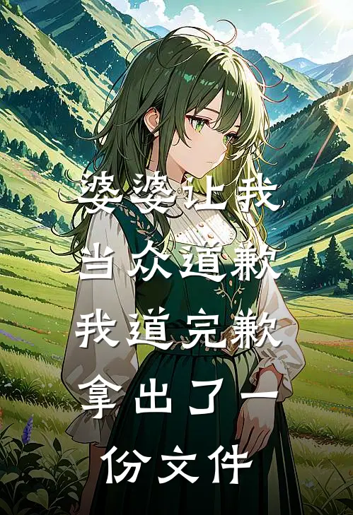 婆婆让我当众道歉，我道完歉拿出了一份文件